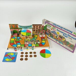 Vintage Sesame Street Fair Game 1976 Board Game Muppets Mostly Complete Plays
